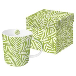 Liście Palmowe Kubek Porcelanowy w Ozdobnym Pudełk