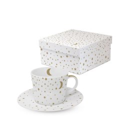 Księżyc, gwiazdki Filiżanka Porcelanowa espresso w ozdobnym pudełku 100 ml