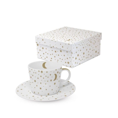 Księżyc, gwiazdki Filiżanka Porcelanowa espresso w ozdobnym pudełku 100 ml