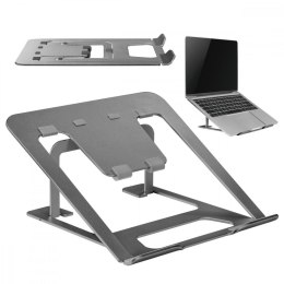 Podstawka pod laptop aluminiowa Ergo Office ER-416G Szara