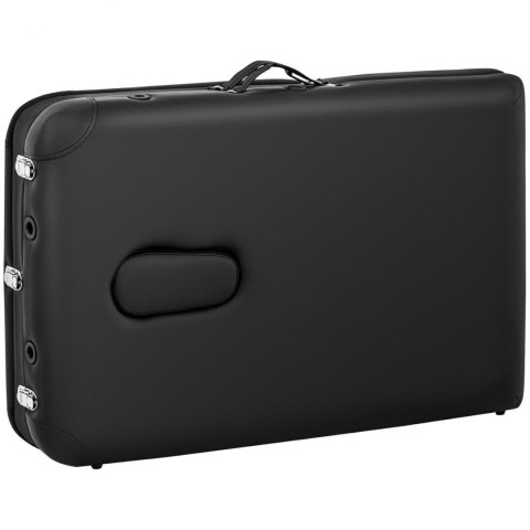 Stół łóżko do masażu przenośne składane Bordeux Black do 180 kg czarne