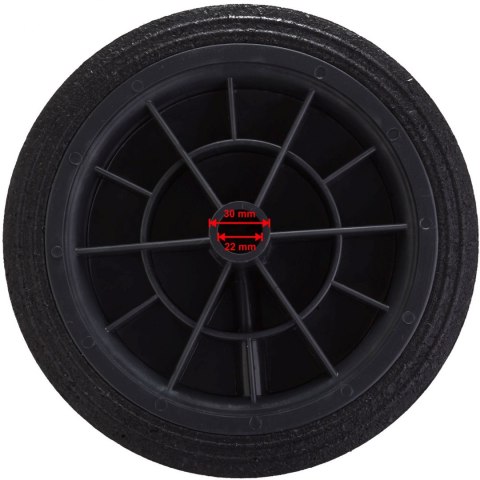 Koło kółko do kubła kontenera na odpady gumowe śr. 250mm