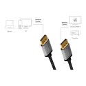 Kabel DisplayPort 4K/60 Hz,DP/M do DP/M aluminium 2m