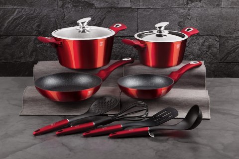 KOMPLET GARNKÓW 10-ele BERLINGER HAUS METALLIC LINE BURGUNDY BH-6141