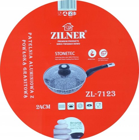 PATELNIA 24CM MARMUROWO-CERAMICZNA ZILNER ZL-7123