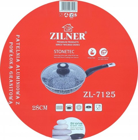 PATELNIA 28CM MARMUROWO-CERAMICZNA ZILNER ZL-7125