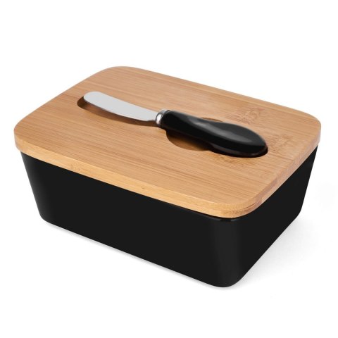 ZESTAW 2w1 MASELNICZKA i CUKIERNICA CERAMICZNA KONIGHOFFER 7617-7624 CZARNY