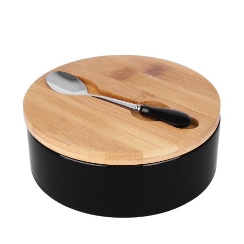 ZESTAW 2w1 MASELNICZKA i CUKIERNICA CERAMICZNA KONIGHOFFER 7617-7624 CZARNY