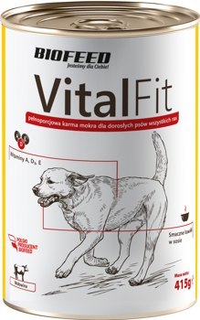 BIOFEED VITALFIT puszka dla psów z wołowiną 1250g