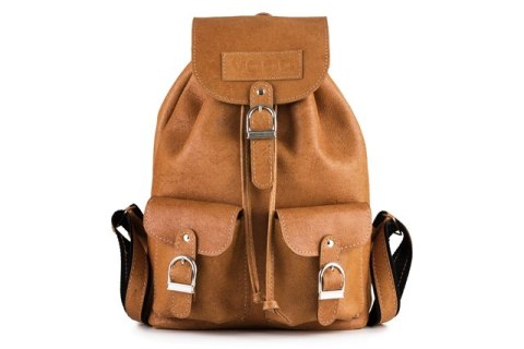 Plecak skórzany retro TC13 camel
