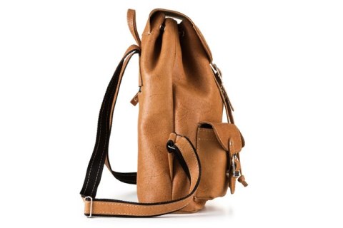 Plecak skórzany retro TC13 camel