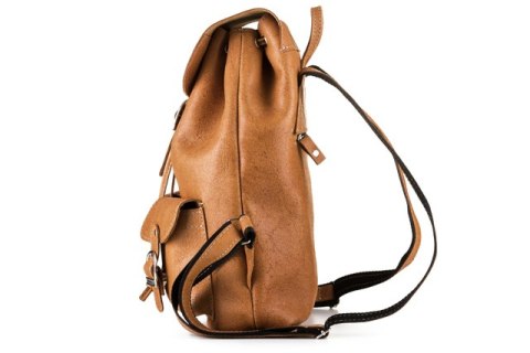 Plecak skórzany retro TC13 camel