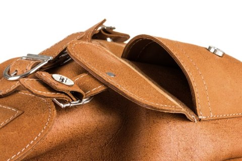 Plecak skórzany retro TC13 camel