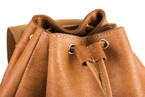 Plecak skórzany retro TC13 camel