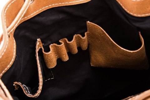Plecak skórzany retro TC13 camel
