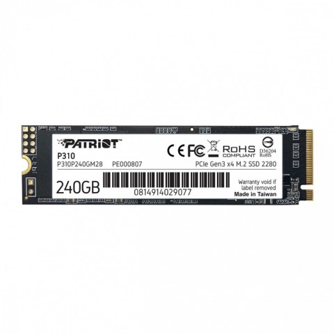 Dysk SSD P310 240GB M.2 2280 1700/1000 PCIe NVMe Gen3 x 4