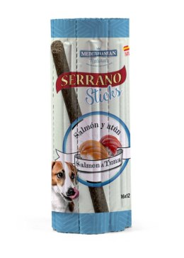 SERRANO Sticks blistry dla psów z łososiem i tuńczykiem 16szt