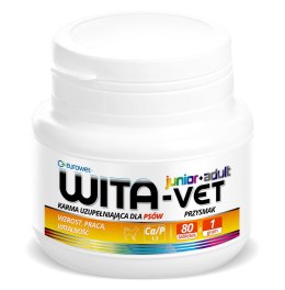 EUROWET Wita-Vet Ca/P=1.3 - suplement z witaminami dla psów 1g 80 tab.