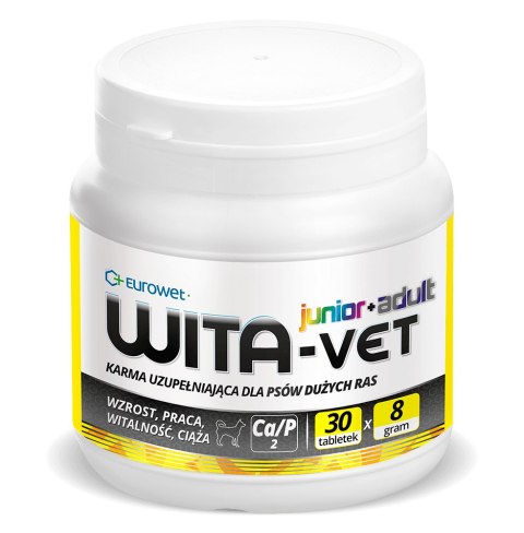 EUROWET Wita-Vet Ca/P=2 - suplement z witaminami dla psów 8g 30 tab.