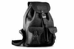 Plecak skórzany retro TC13 czarny