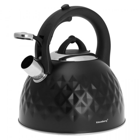 CZAJNIK STALOWY Z GWIZDKIEM 3.0L DIAMOND KLAUSBERG KB-7550