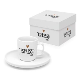 Miłośnik Espresso Filiżanka Porcelanowa w Ozdobnym Pudełku 90 ml