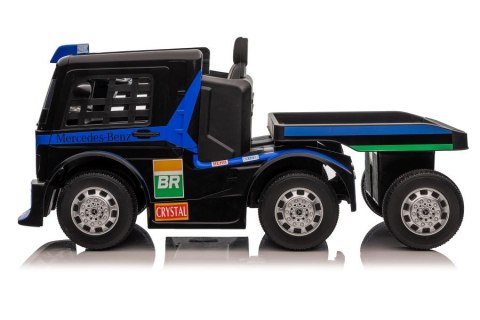 Auto Na Akumulator Ciężarówka Mercedes + Naczepa XMX622B Granatowy LCD