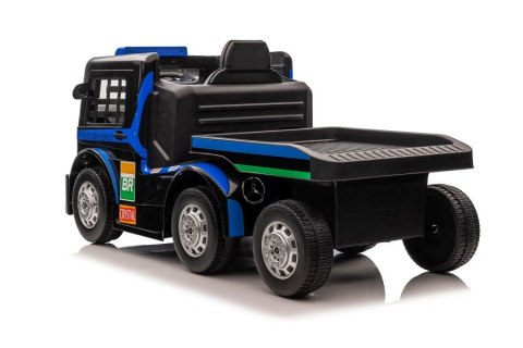 Auto Na Akumulator Ciężarówka Mercedes + Naczepa XMX622B Granatowy LCD