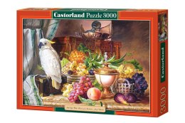 Puzzle 3000 elementów Martwa natura z papugą, Josef Schuster
