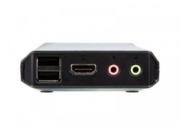 Przełącznik KVM z 2 portami USB 4K HDMI ze zdalnym selektorem portów