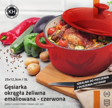 GARNEK ŻELIWNY EMALIOWANY 5.0L KONIGHOFFER KG-6213