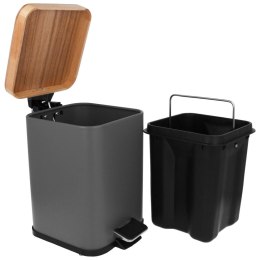 KOSZ NA ŚMIECI 16x16CM 3L SZARY BRUNBESTE BB-2576