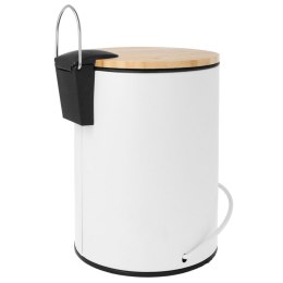 KOSZ NA ŚMIECI 3L BIAŁY BRUNBESTE BB-2592