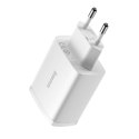 Ładowarka sieciowa Baseus Compact Quick Charger, 3x USB, 17W (biała)