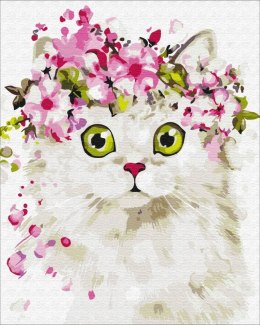 Obraz Malowanie po numerach - Zaskoczony kotek