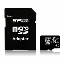 MicroSDHC 16GB CL10/UHS-1 40/15 MB/s Elite + adapter