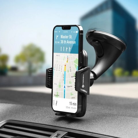 UCHWYT SAMOCHODOWY NA TELEFON CARBON HT1 czarny