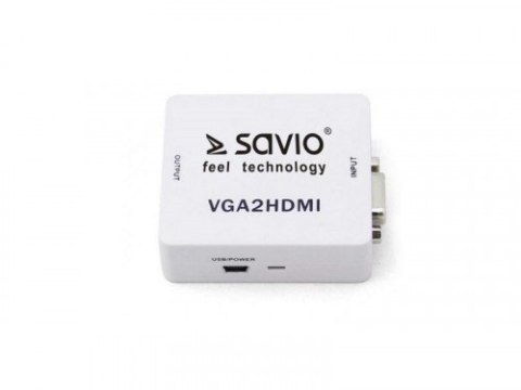 Konwerter/Adapter VGA - HDMI Full HD/1080p 60Hz, CL-110