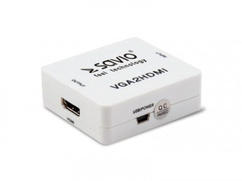 Konwerter/Adapter VGA - HDMI Full HD/1080p 60Hz, CL-110