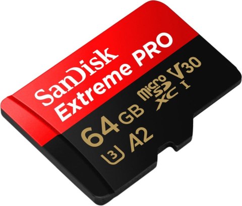 Karta pamięci Extreme Pro microSDXC 64GB 200/90 MB/s A2 V30