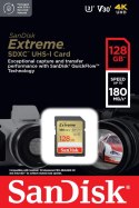 Karta pamięci Extreme SDXC 128GB 180/90 MB/s V30 UHS-I U3