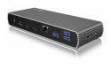 Stacja dokująca IB-DK8801-TB4 Thunderbolt 4, 10w1, 100W,USB, 2,5GB LAN,Multi Display