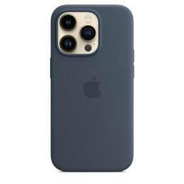 Etui silikonowe z MagSafe do iPhone 14 Pro - sztormowy błękit