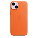 Etui skórzane z MagSafe do iPhone 14 - pomarańczowe
