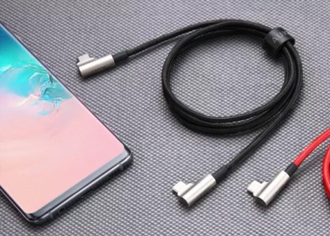 CB-CMD37 OEM kabel USB-C - USB-C 1m 60W PD 3A 20V nylonowy oplot czarny