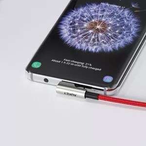 CB-CMD37 OEM kabel USB-C - USB-C 1m 60W PD 3A 20V nylonowy oplot czerwony