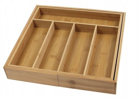 WKŁAD, ORGANIZER DO SZUFLADY NA SZTUĆCE ROZSUWANY 55-37x37x5cm KRISBERG KS-2548