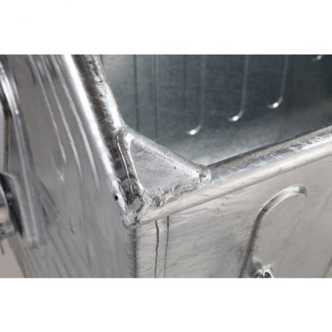 Metalowy kontener na odpady śmieci popiół ogniotrwały 1100L EU