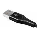 Kabel USB VFAN X16 3w1 USB-C / Lightning / Micro 3.5A 1.5m (czarny)