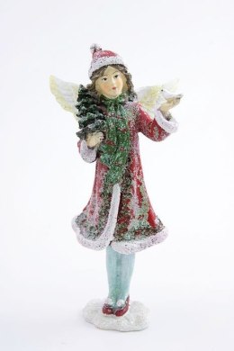 Figurka Dziewczynka ze Skrzydełkami i Ptaszkiem na Dłoni